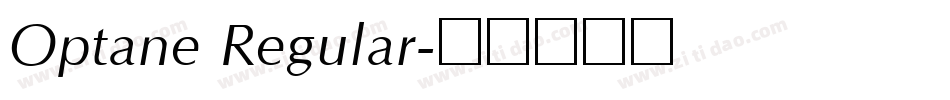 Optane Regular字体转换